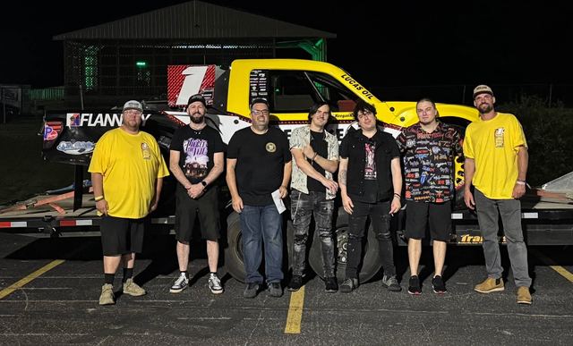 Random Riot with the Keegan Kincaid championship race truck at Mole Lake Casino, Crandon